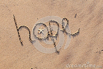 Hope Written In Sand
