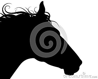 Branded Leather Horse Head Silhouette MOUSEPAD by RanchLady