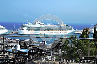Luxury Cruise on Royalty Free Stock Photo  Huge Luxury Cruise Ship  Image  26870815
