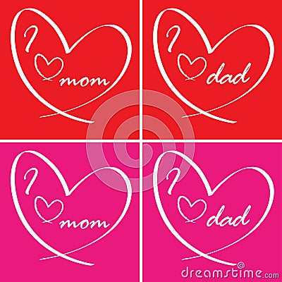 we love you mom and dad. i love you mom an dad you mean