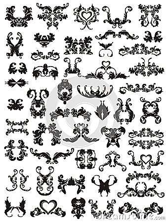 ILLUSTRATION OF TATTOO DESIGN ELEMENTS (click image to zoom)