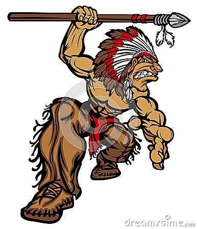 Funny Images India on Indian Chief Mascot Cartoon Vector Logo Stock Images   Image  18144864