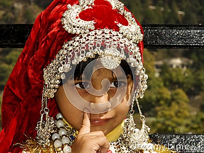 Dress Model Indian on Home   Stock Photography  Indian Girl In Traditional Dress