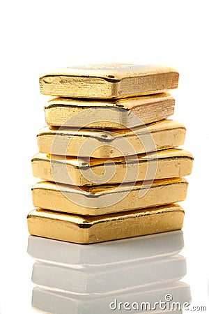 Investing In Real Gold Royalty Free Stock Photography