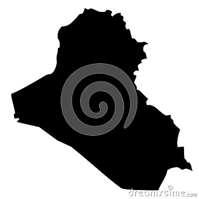 Map Of Iraq War. A simple vector map of Iraq