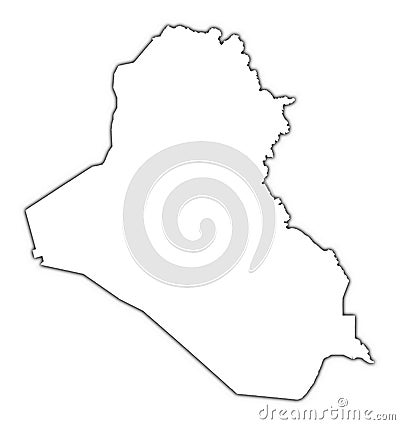 IRAQ OUTLINE MAP (click image
