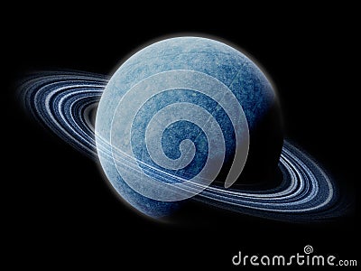 Frozen Planet on Home   Royalty Free Stock Photos  Isolated Frozen Planet With Rings