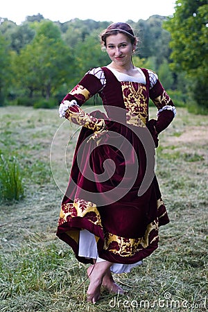  Silk Dress on Italian Renaissance Dress Royalty Free Stock Images   Image  3246759
