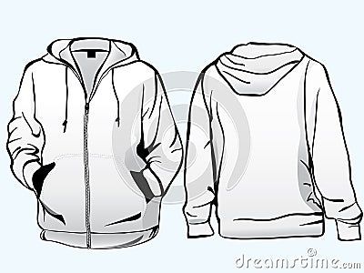 sweatshirt vector template. JACKET OR SWEATSHIRT TEMPLATE