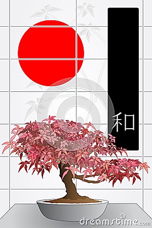 Japanese Bonsai on Japanese Maple Bonsai Stock Image   Image  10633971