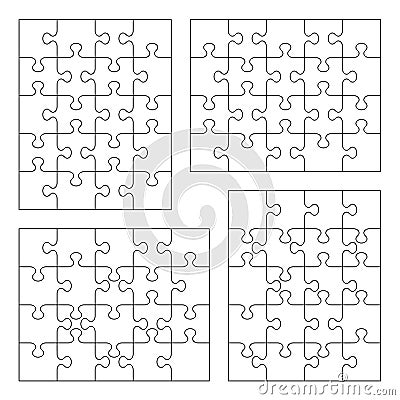 Jigsaw on Jigsaw Puzzle Blank Templates