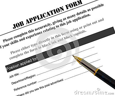 JOB APPLICATION FORM (click