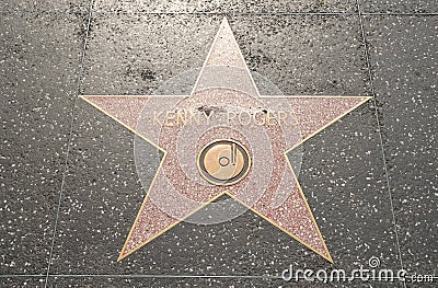 Hollywood Walk  Stars on Star On The Hollywood Walk Of Fame On Hollywood Boulevard In Hollywood