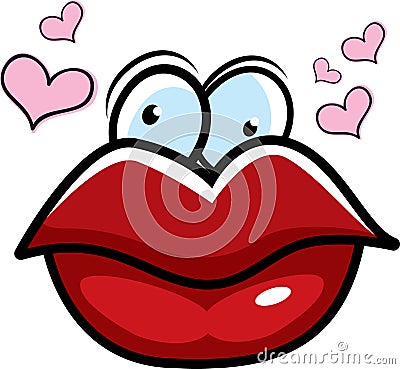 kissing lips vector. KISSING LIPS (click image to