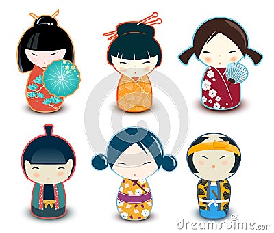 Kokeshi Dolls Royalty Free Stock Images - Ima