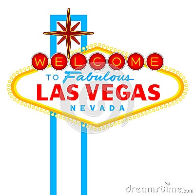 welcome to fabulous las vegas nevada sign. Vector Welcome to Fabulous Las
