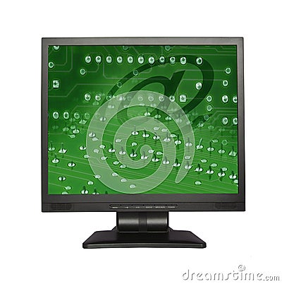 LCD SCREEN WITH ELECTRONIC WALLPAPER 
