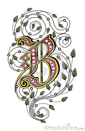 letter b tattoo. LETTER B