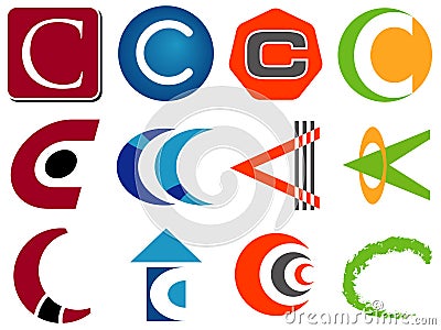 letter a logo. LETTER C LOGO ICONS (click
