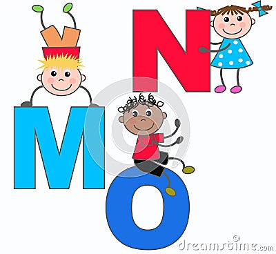 Letters M N And O Royalty Free Stock Photos -