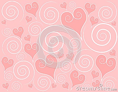 light pink background wallpapers. LIGHT PINK HEARTS SWIRLS
