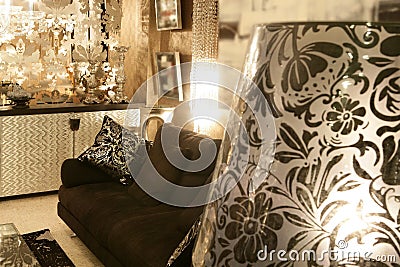  Living Room Furniture on Living Room Coach Black Sofa Silver Furniture  Click Image To Zoom