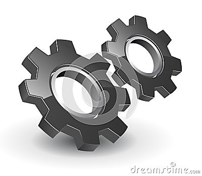 Logo Design on Logo 3d Gears Stock Photos   Image  13592823