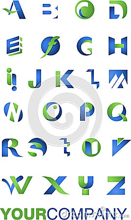 Logo Design  Alphabets on Logo Alphabet  Click Image To Zoom