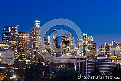 Photography  Angeles on Stock Photography  Los Angeles Skyline At Night  Image  15082652