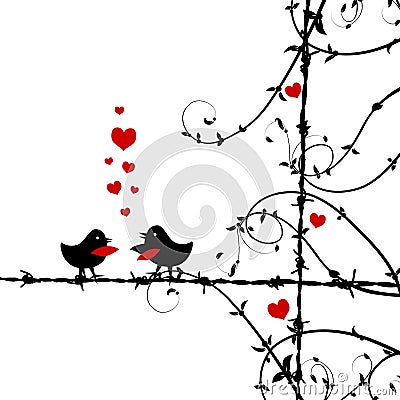 images of love birds kissing. LOVE, BIRDS KISSING ON BRANCH