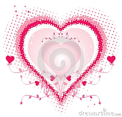 Royalty Free Stock Photos: Love heart abstract