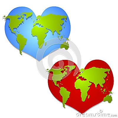 clipart heart shape. LOVE THE EARTH HEART SHAPED