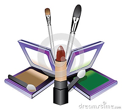 MAKEUP KIT WITH BRUSHES (click image to zoom