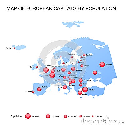 Map Of Europes Capitals