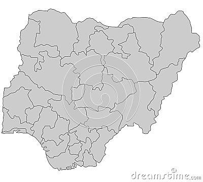 map of nigeria. Stock Photo: Map of Nigeria