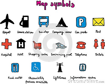  Symbols on Map Symbols  Click Image To