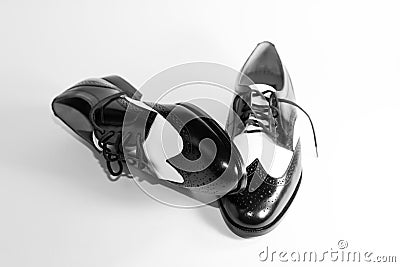 White Shoes   on Men S Wingtip Black And White Shoes  Click Image To Zoom