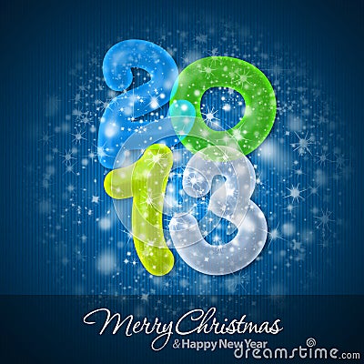 Christmas Wallpaper on Merry Christmas And Happy New Year 2013 Stock Photo   Image  27517710
