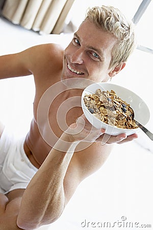 Cereal Eating Man