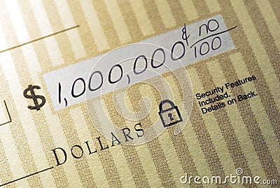 Million Dollar Check