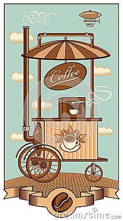 Online Coffee Shops on Royalty Free Stock Image  Mobile Coffee Shop