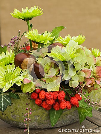 Fall Flower Arrangements on Modern Autumnal Flower Arrangement Royalty Free Stock Photos   Image
