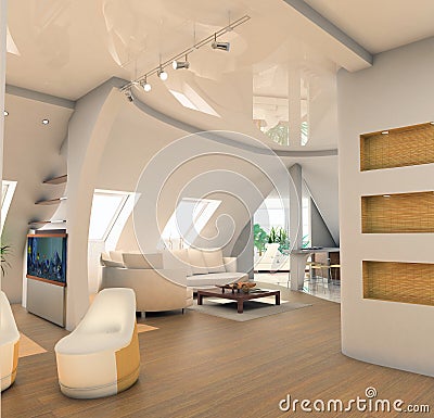 Luxurious Modern Interior Design Idea Wood Floor