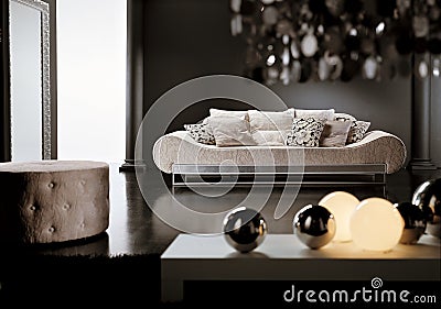 Modern Paintings  Living Room on Home   Royalty Free Stock Photos  Modern Living Room