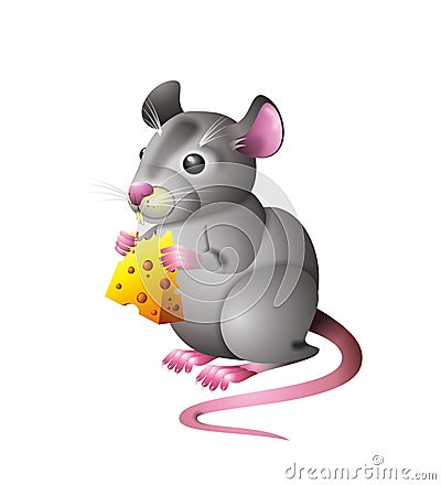 Clip Art Mouse And Cheese. MOUSE WITH CHEESE (click image