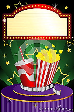 Movie Theather on Movie Theater Background Stock Photos   Image  26211333