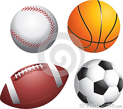 Sports on Multiple Sports Balls Stock Photos   Image  8915443