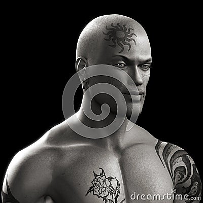 Tattoos For Photographers. MUSCULAR MAN WITH TATTOOS