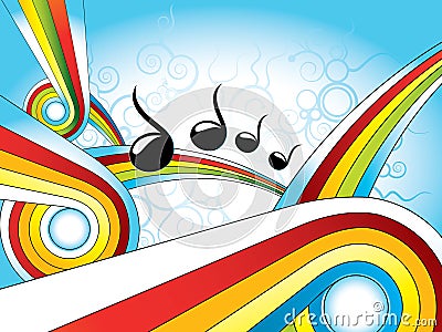 Music Wallpaper on Music Retro Colorful Wallpaper Stock Photos   Image  14396433