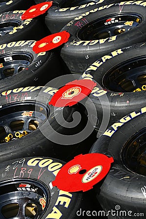 Nascar on Nascar   Goodyear Racing Eagle Tires Royalty Free Stock Images   Image